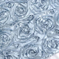 Efavormart Wonderland Rosette Premium Table Runners for Weddings Party Banquets Decor Fit Rectangle and Round Table - Dusty Blue
