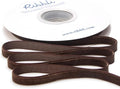 Ribbli Polyester Brown Velvet Ribbon,3/8 Inches Continuous10-Yard Spool,Christmas Ribbon for Gift Wrapping,Floral Bouquets, Home Decor