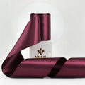 MEEDEE Burgundy Satin Ribbon Lux Double Faced Satin Ribbon 3 Inch Wide Christmas Ribbons by 10 Yards Burgundy Ribbons for Christmas Tree, Weddings, Flower Bouquet, Wreath Bow Making