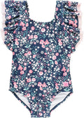 RuffleButts® Baby/Toddler Girls Ruffle Strap One Piece Swimsuit w/UPF 50+ Sun Protection