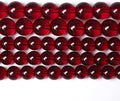 10MM 36PCS Garnet Red Glass Crystal Spacer Loose Beads for Jewelry Making DIY Bracelet 15 Inches 1 Strand