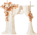 TINGE TIME Artificial Arch Flowers Kit Pack of 5, Wedding Decorations for Reception with Hanging Flowers, Wedding Arch Silk Floral Arrangements Ceremony Backdrop Bridal Shower Outdoor Party Decor