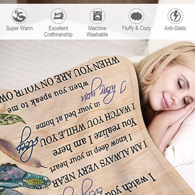 Dragonfly Blanket Memorial Sympathy Gifts for Girls Women Loved One I Never Left You Throw Blanket for Kids Adults Soft Warm Cozy Fleece Blanket for Couch Sofa Bed 60"x80"