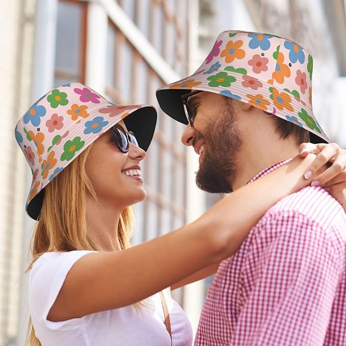Unisex Bucket Hat Sun Protection Fisherman Hat,Outdoor Sun Hat,Casual Activities Hiking Cap for Women Men Teens