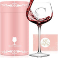 Personalized Gifts for Women, Monogrammed A-Z Wine Glass Customized Gift, Unique Christmas Birthday Gifts for Women Her Mom Friend Sister Wife Daughter Nurse (C)