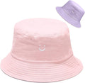 Malaxlx Unisex Bucket Hat Beach Sun Hat Aesthetic Fishing Hat for Men Women Teens, Reversible Double-Side-Wear