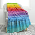 Jekeno Rainbow Gifts Blanket for Women Men, Tie Dye Colorful Throw Blankets Pride Gifts for LGBT Girls Boys Teens, Lesbian Gay Queer Decor for Home Bed Couch