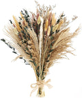 Musunny Pampas Grass Decor, Boho Decor Dried Flower Bouquet for Room,Bedroom,Office,Dried Flower Arrangements for Home Decor Wedding Centerpieces