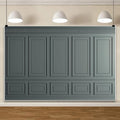 AOFOTO Vintage Room Inside Backdrop Classic French Frame Dark Grey Walls Photo Background for Wedding Bridal Shower Party Banner Home Headboard Decor Wall Photo Studio Booth Props 12x8ft