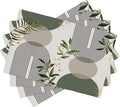 Boho Leaves Placemats Set of 4,Wildflower Summer Table Mats for Party Kitchen Dining Decoration 12x18 Inch 4 PCS, Style-12
