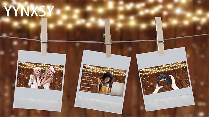 YYNXSY Rustic Glitter Wood Photography Backdrop for Wedding Party Banner Birthday Bridal Shower I Do BBQ Baby Shower Background Photo Booth 10X8FT YY-517