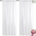 White Sequin Backdrop Curtain 2 Pieces 2FTx8FT Glitter Photography Backdrop for Party Wedding Birthday Christmas Decorations