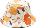 Mashiaoyi Unisex Print Double-Side-Wear Reversible Bucket Hat