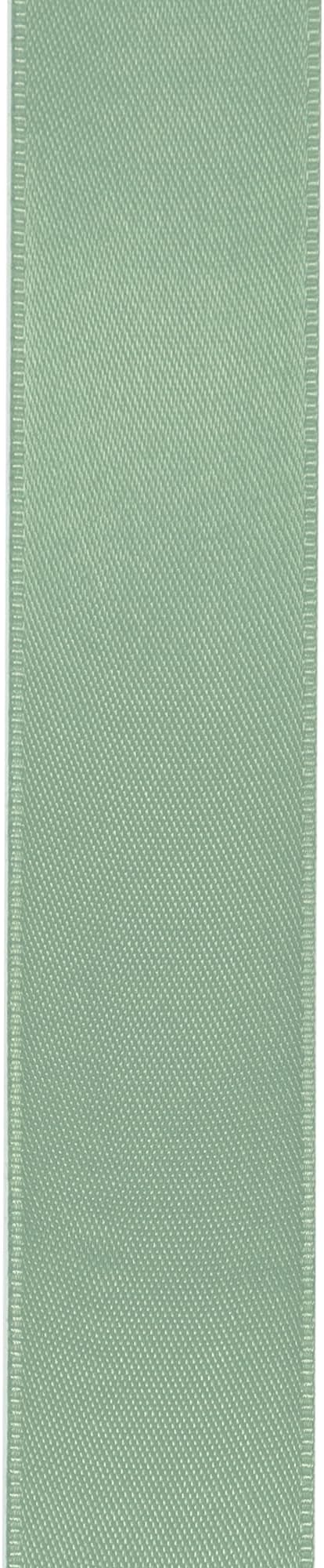 LIUYAXI Sage Green Stain Ribbon, 2" X Continuous 50 Yards, Double Faced Fabric Ribbon Use for Bows Bouquet,Christmas Gift Wrapping,Floral Arrangement