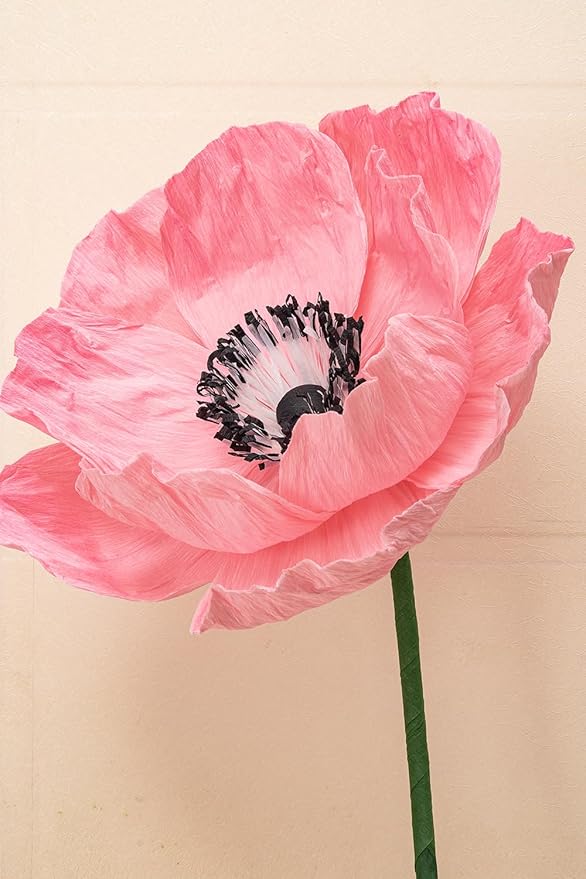 16“ Paper Flowers Decorations for Wall - Flower Wall Decorations - Large Flowers Decorations for Room Bridal Shower Baby Shower(3, Red+Pink+White)
