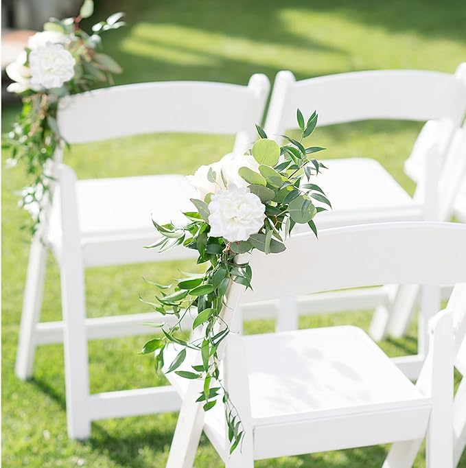 White Carnations Artificial Flowers 15PCS Carnations Flowers Silk Flowers 21.25in Fake Flowers for Wedding Home Table Centerpieces Floral Arrangements(White)