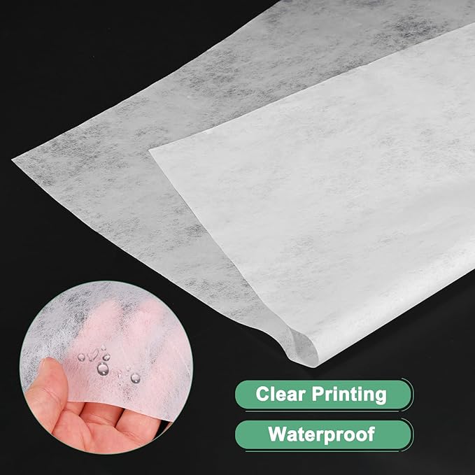 M METERXITY 20-Sheet Korean Cotton Wrapping Flower Paper, Waterproof Floral Wrapping Cotton Paper for Bouquets/Gift Packaging [White]