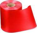 Syhood Outdoor Leaf Ribbon Floral Satin Ribbon for Crafts Aspidistra Waterproof Holiday Outdoor Decoration(4 Inch X 54 Yards,Red)