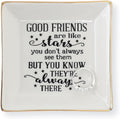 HOME SMILE Ceramic Ring Dish Jewelry Tray for Mom Sister Friends