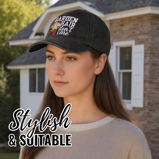 InnoBeta Gardening Gifts Cap for Women, Plant Lovers, Plant Lady Gardeners, Cool Unique Garden Adjustable Embroidered Hat