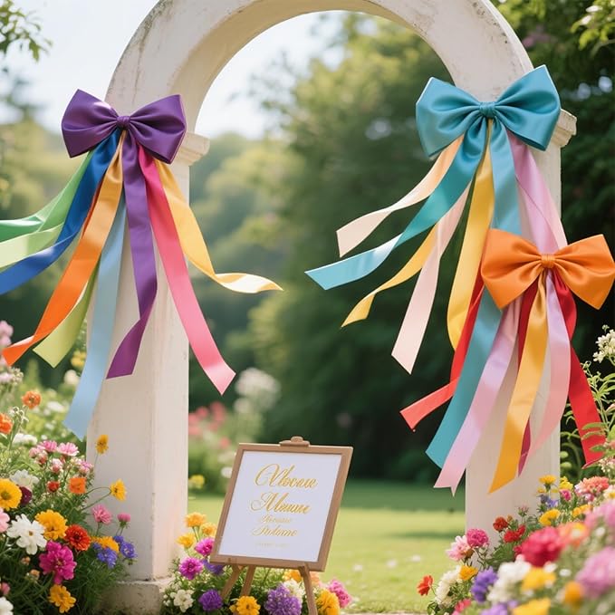 1-1/2 Inch Double-Faced Satin Ribbon 50 Yards Set,“Morning Meadow”–10 Nature Colored Ribbon Bulk for Gift Wrapping, Crafts, Flower Bouquet, Christmas Easter Wedding Party Decor, Hair & Bows