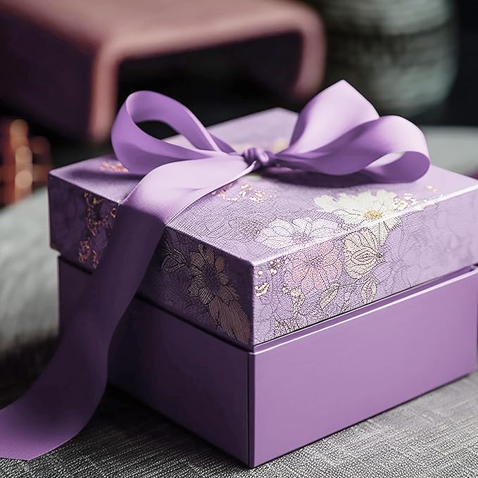LIUYAXI Light Purple Double Faced Satin Ribbon, 1" X Continuous 25 Yards, Ribbons Perfect for Gift Wrapping Wedding Bouquet Decor DIY Craft Bow Making & Other Projects