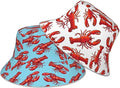 Hat Reversible Fisherman Hats Double Sided Wearing for Women Men Boys Girls