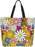 Sunflower Tote Bag For Women, Waterproof Shoulder Bags Big Reusable Grocery Handbag For Shopping Picnic Work Beach