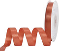 Copper Satin Ribbon, Double Faced 1/2 Inch X 25 Yards Copper Ribbon, Premium Satin Ribbon for Gift Wrapping, Crafts, Hair Bow Making, Sewing, Flower Bouquet, Wedding Party Decor