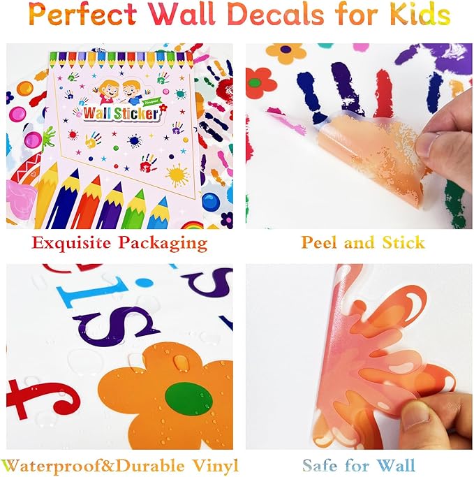 AOWDIAO Inspirational Kids Classroom Wall Decals – The Future of the World Is in This Room Quote – Peel and Stick Vinyl Sticker for School, Nursery and Playroom Decor