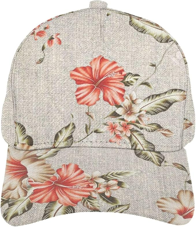 Pastel Cornflowers Floral Baseball Cap Dad Hats All-Over Print Fashion Accessory 100% Polyester Adjusts to Fit Most