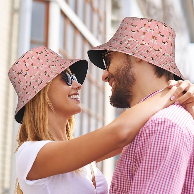 Cartoon Bucket Hat Summer Beach Travel Sun Hat Packable Fisherman Cap for Men Women