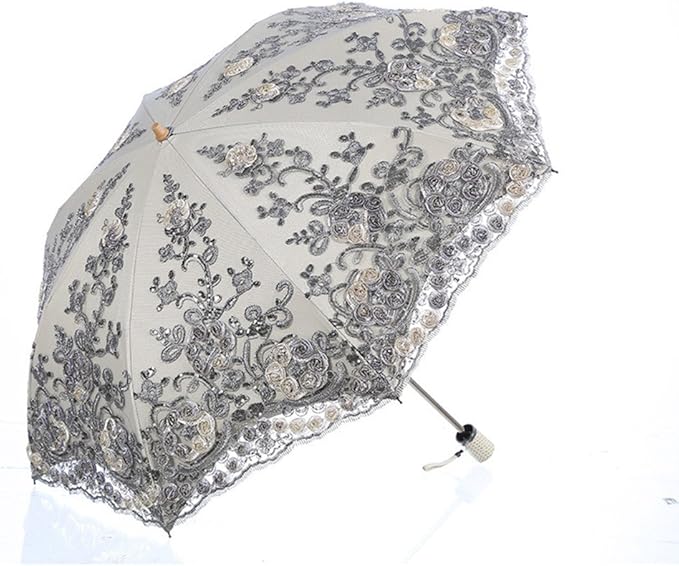Honeystore Flower Lace Parasols for Wedding Party Lace Bridal Umbrella