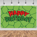 3x5ft Cartoon Turtle Birthday Backdrop, Happy Birthday Decoration Background, Cute Green Animal Theme Party Supplies Outdoor Indoor Photo Banner