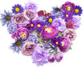 Featuman Artificial Flower Heads Bulk, Purple Fake Flowers Faux Daisy Fabric Flowers for Craft, 40 Pcs Mini Silk Flower Heads Artificial Daisies Fabric Flowers Heads for Wedding Hair Cap