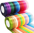 NESCCI 800 Yards Ribbon,3/8 Inch Satin Ribbon,Single Face Satin Ribbons, Perfect for Gift Wrapping,Wedding Decoration,Handmade Bows,Wrapping Bouquet and More