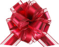 12 Pieces Pull Bow Wrapping Pull Bow Ribbon Pull Bows for Wedding Baskets,6 Inches Diameter Gift Bows, Large Bows for Presents. (Wine red)