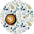 Flower Round Placemat Set of 4 Elegant Linen Table Mats for Dining, Heat Resistant, Stain Resistant Perfect for Dinner Parties, Restaurants, and Everyday Use