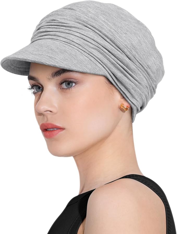 Chemo Headwear Viscose Newsboy Cap for Women Fall and Winter Hats