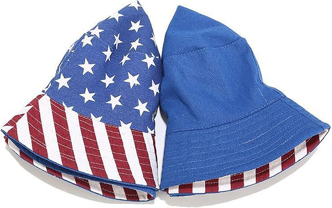 Mashiaoyi Unisex Print Double-Side-Wear Reversible Bucket Hat