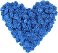500pcs Mini Foam Rose Heads, Royal Blue Artificial Rose Foam Fake Flower for DIY Crafts Wedding Bouquets Baby Shower Centerpieces Floral Arrangements Tables Home Decorations(Royal Blue)
