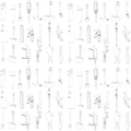 WOCRAFT 60pcs Bright Silver Tools Charms Bracelet Charms for Jewelry Making Sets DIY Necklace Bracelet Keychain Crafting Charms Kit Craft Supplies (SN903)