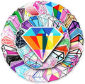 Diamonds Stickers for Teens Boy Girls Kids|50 Pcs|Cartoon Vinyl Waterproof Stickers for Laptop Computer Phone Luggage Flasks Water Bottle Bike Car Notebook Tablet,Decorative Decals Pack(Diamonds)