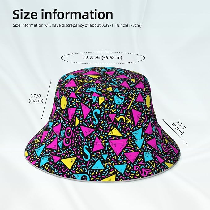 Bucket Hat Double-Side-Wear Reversible Sun Hat Beach Travel Hiking for Women Men