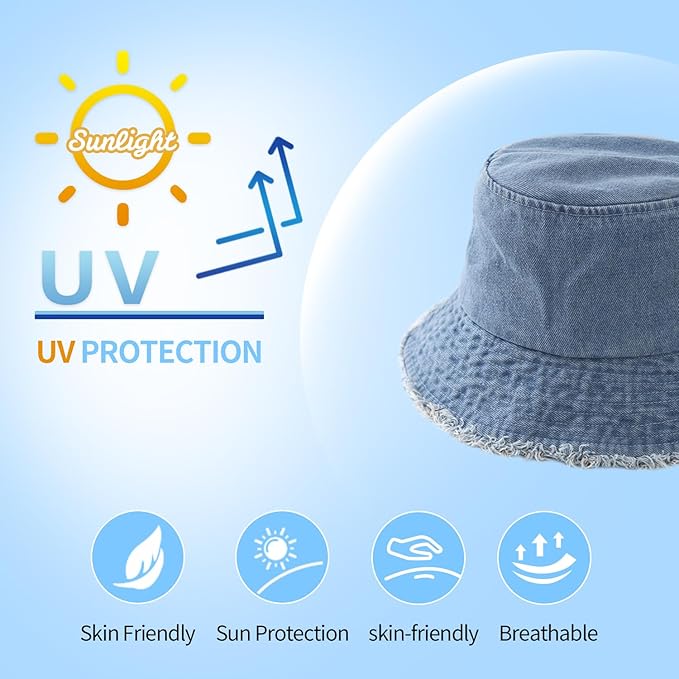Bucket Hats for Women Man Cute Sun Beach Fisherman Hats