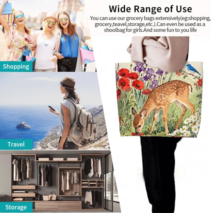 Shoulder Bag Large Reusable Eco-friendly Shopping Bags Portable Storage Handbag