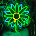 Neon Sign Flower Neon Sign for Wall Decor,Led Signs,Plant Decoration Neon Lights for School Class Party Family Wall Decor Custom Cute Neon Signs Gift Birthday Wedding Party Size:30 * 30cm