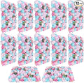 12PCS Flower Wall Panels, 3D Silk Floral Wall Backdrop, Realistic Blue Pink Eucalyptus and Dahlias Flower Backplanes, Roll Up Fake Flower Background for Valentines Wedding Party Home Decoration
