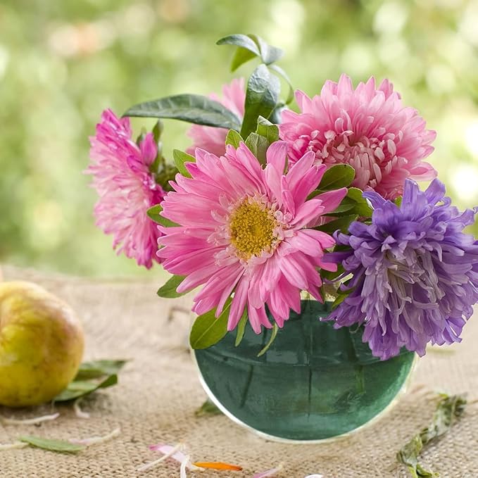 Round Dry Flower Foam 8Pcs 9cm Floral Dry Half Block for Artificial Flower Plant Wedding Bouquets Party Decoration Round Block for Craft