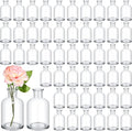 Lallisa 108 Pcs 3.15 Inches Small Glass Bud Vases Bulk Mini Flower Vases for Centerpieces Decorative Glass Bottles Vintage Rustic Decoration for Wedding Dining Table Home Decor